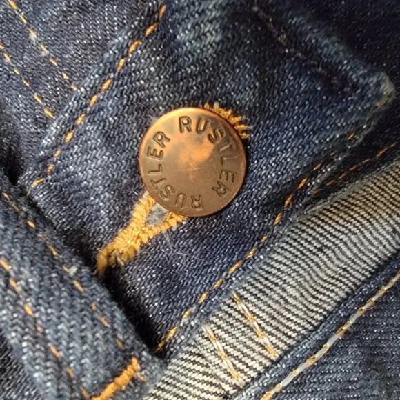 Nwt Vintage RUSTLER By Wrangler Mens Jeans Regular Fit Straight Leg 29x30 - Picture 10 of 12